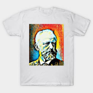 Pyotr Ilyich Tchaikovsky Abstract Portrait | Pyotr Ilyich Tchaikovsky Artwork 3 T-Shirt